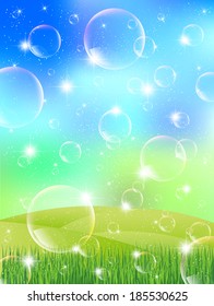 Sky grass background