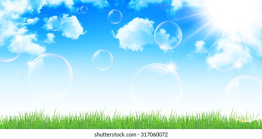 Sky grass background