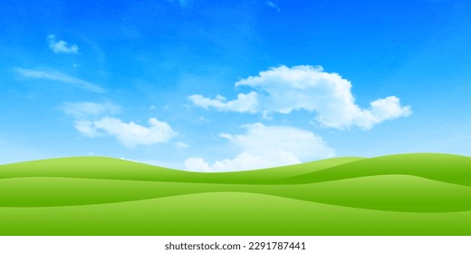 Sky grassland landscape nature background