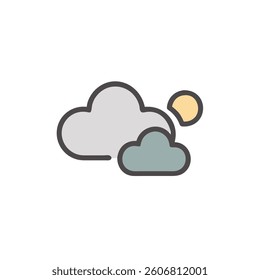 sky icon vector illustration style