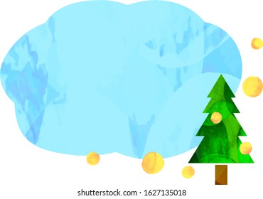 sky image frame with cedar and pollens