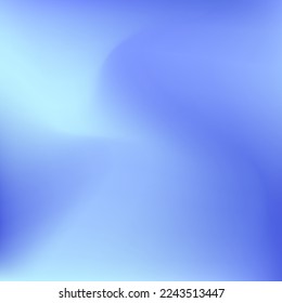 Sky Indigo Blue Fluid Dark Gradient Background. Light Ocean Blurred Bright Curve Swirl Gradient Mesh. Liquid Pastel Cold Water Colorful Smooth Surface. Color Dynamic Vivid Vibrant Wavy Background.