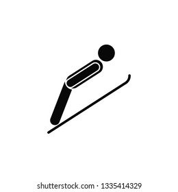 Sky jumping, icon. Element of simple icon for websites, web design, mobile app, infographics. Thick line icon for website design and development, app development