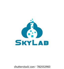 Sky lab vector icon