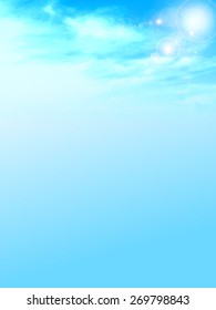 Sky Landscape Background Stock Vector (Royalty Free) 269798843 ...
