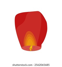 Sky Lantern, Diwali, Hindu, Indian Symbol Illustration