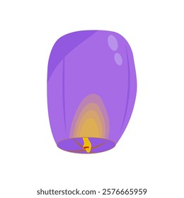 Sky Lantern, Holidays Vector Illustration