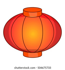 Sky lantern icon. Cartoon illustration of lantern vector icon for web design