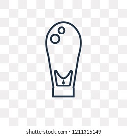 Sky lantern vector outline icon isolated on transparent background, high quality linear Sky lantern transparency concept can be used web and mobile