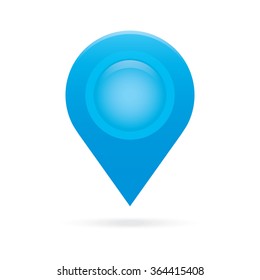 sky light blue map pointer icon marker GPS location flag symbol