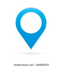 sky light blue map pointer icon marker GPS location flag symbol
