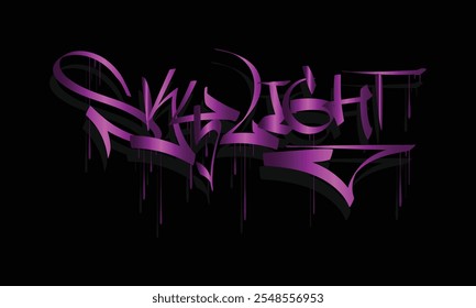 SKY LIGHT graffiti tag style design