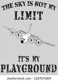 The Sky Is The Limit, Fixed Wing, C-130, Aircraft, Aircraft Vector