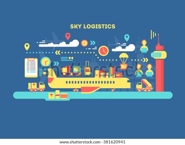 Sky logistics design\
flat