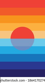 sky logo color red vector illustration
sun blue