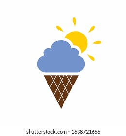 Sky logo that formed ice cream