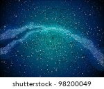 Sky Map with Constellasions. Astronomical Chart of Northern Hemisphere. vector.