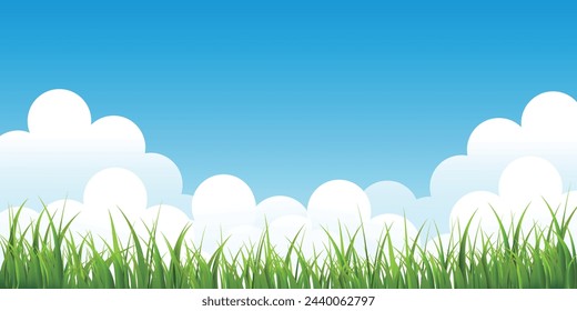 Fondo del paisaje de la naturaleza de Sky Meadow