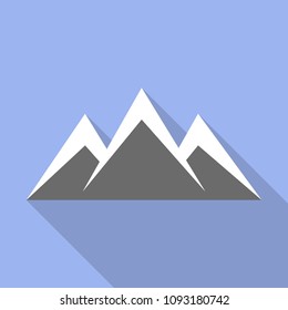 Sky mountain icon. Flat illustration of sky mountain vector icon for web design