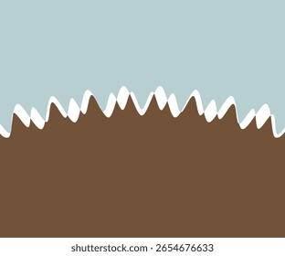 sky and mountains abstract vector design