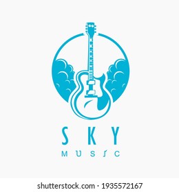Vector de diseño del logotipo de Sky Music