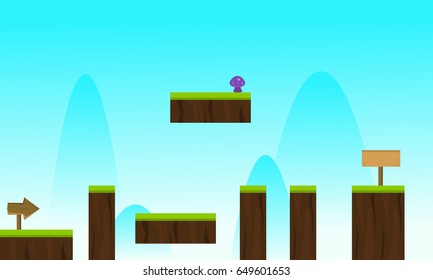 Sky nature game background style