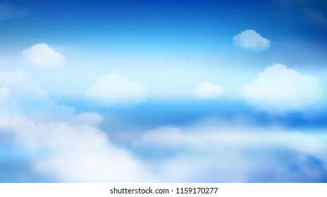 Sky Nature Landscape Background. Eps10 vector.