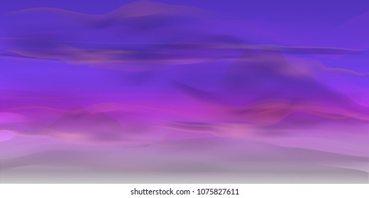 Sky Nature Landscape Background, vector illustration