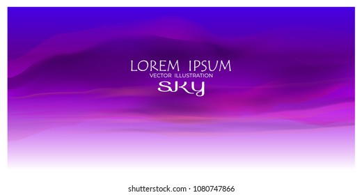 Sky Nature Landscape Background, vector illustration