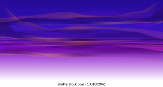 Sky Nature Landscape Background, vector illustration