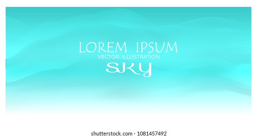 Sky Nature Landscape Background, vector illustration