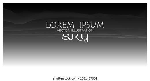 Sky Nature Landscape Background, vector illustration
