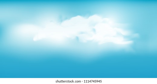 Sky Nature Landscape Background, vector illustration
