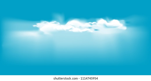 Sky Nature Landscape Background, vector illustration