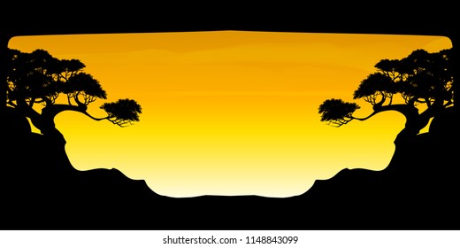 Sky Nature Landscape Background, vector of realistic sky for web. Seasonal background illustration.
