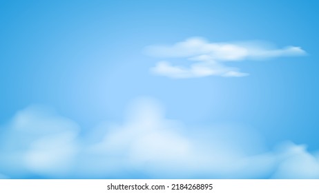Sky Nature Scenery Background, vector illustration