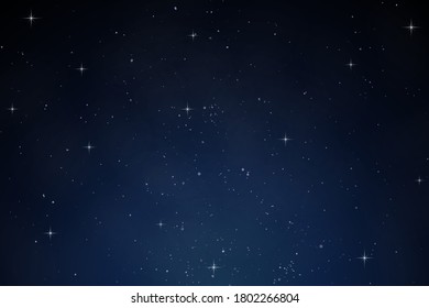 Sky night dark blue background with shine stars