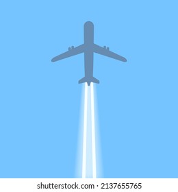 aire de movimiento de vuelo de avión