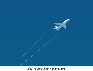 sky plane vector