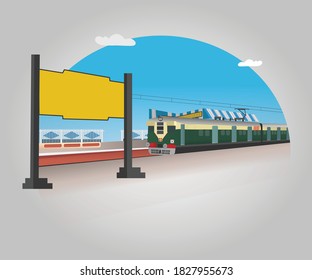 Sky railway station, local train