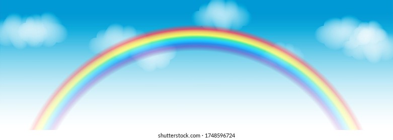 Fondo del paisaje de las nubes arcoiris del cielo