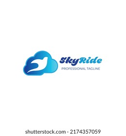 Sky ride symbol logo design