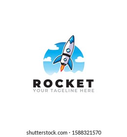 Sky Rocket Logo Template Design for your business