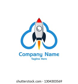 Sky Rocket Vector Template