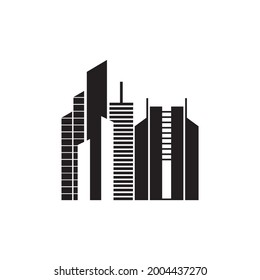 Sky Scraper Building Logo Design Vector Template