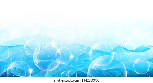 Sky sea wave background