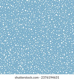 Sky seamless pattern. Snowfall. Vector illustration for prints, wallpapers.