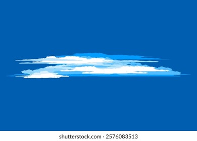 Sky Shade With Light Blue White Clouds For Background