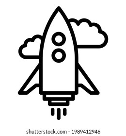 Icono del transbordador aéreo. Icono del vector del bus del cielo de contorno para el diseño web aislado en fondo blanco