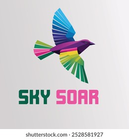 A sky soar logo design vector illustration